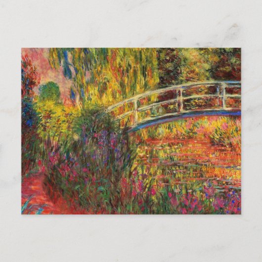 Monet Water Lily Pond en Water Irises Uitnodiging Briefkaart (Voorkant)