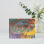 Monet Water Lily Pond Evening Briefkaart (Staand voorkant)