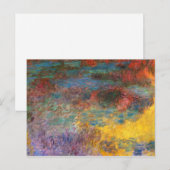 Monet Water Lily Pond Evening Briefkaart (Voorkant / Achterkant)