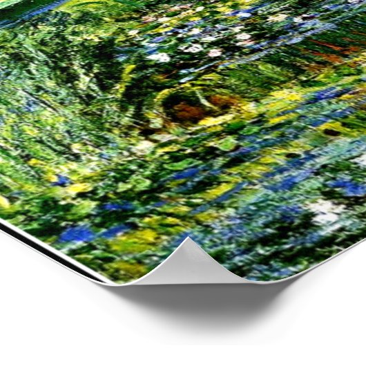 Monet - Water Lily Pond, groen Poster (Hoek)