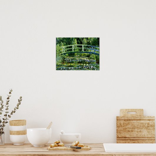 Monet - Water Lily Pond, groen Poster (Keuken)