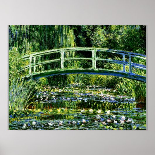 Monet - Water Lily Pond, groen Poster (Voorkant)