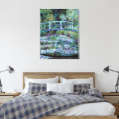Monet - Water Lily Pond & Japanse brug Canvas Afdruk (Insitu (Slaapkamer))