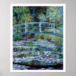 Monet - Water Lily Pond & Japanse brug Poster