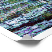 Monet - Water Lily Pond & Japanse brug Poster (Hoek)