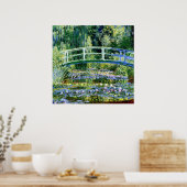 Monet - Water Lily Pond & Japanse brug Poster (Keuken)