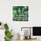 Monet - Water Lily Pond & Japanse brug Poster (Thuiskantoor)
