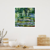 Monet - Water Lily Pond & Japanse brug Poster (Keuken)