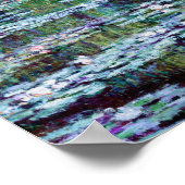 Monet - Water Lily Pond & Japanse brug Poster (Hoek)
