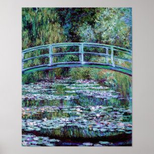 Monet - Water Lily Pond & Japanse brug Poster