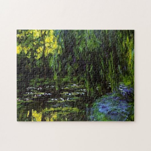 MONET Water Lily Pond Puzzle WEEPT WILLOWS Legpuzzel (Horizontaal)