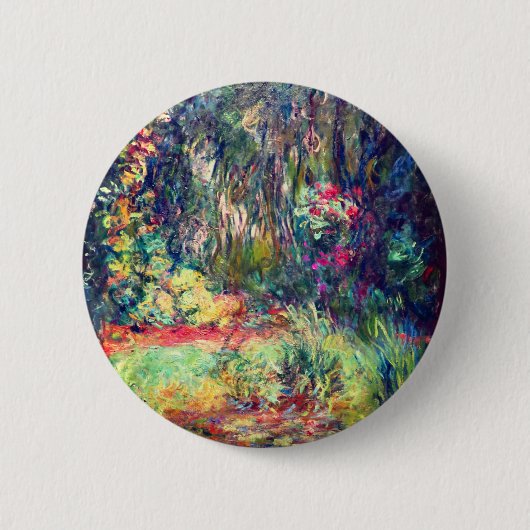 Monet Water Lily Pond Ronde Button 5,7 Cm (Voorkant)