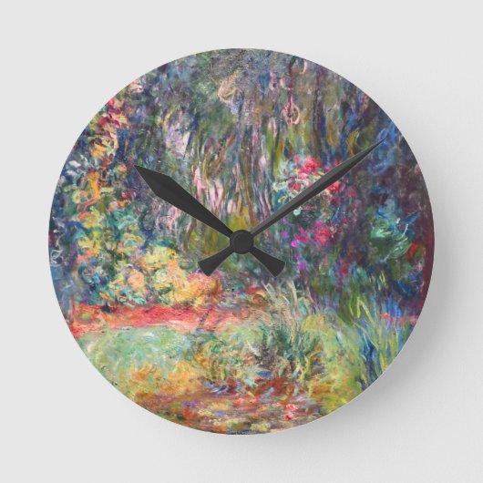 Monet Water Lily Pond Ronde Klok (Voorkant)