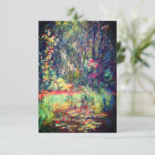Monet Water Lily Pond RSVP Kaartje (Staand voorkant)