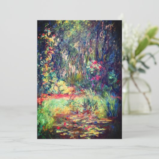 Monet Water Lily Pond Save The Date (Staand voorkant)