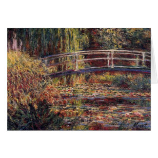 MONET Water Lily Pond Symfonie in Roos 5x7 Card
