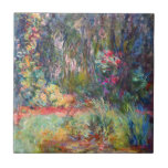 Monet Water Lily Pond Tegeltje<br><div class="desc">Tegel met Claude Monet's oliesschilderhoek van Water Lily Pond (1918). Mooie waterlelies die in een vijver in een serene natuur landschap drijven. Een groot geschenk voor fans van het impressionisme en de Franse kunst.</div>