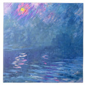 Monet - Water Loo Bridge, beroemd schilderij Tegeltje (Voorkant)