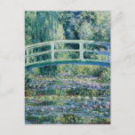 Monet - Watergalgen en Japanse brug Briefkaart<br><div class="desc">Water Lilies en Japanse brug,  beroemd schilderij van Claude Monet,  1899</div>