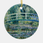 Monet - Watergalgen en Japanse brug Keramisch Ornament (Voorkant)