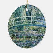Monet - Watergalgen en Japanse brug Keramisch Ornament (Links)