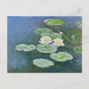 Monet - watergelilies, avondeffect, briefkaart
