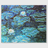 Monet - Watergelilies (blauw) Cadeaupapier (Vlak)