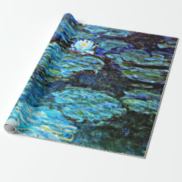Monet - Watergelilies (blauw) Cadeaupapier