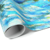 Monet - Watergelilies (blauw) Cadeaupapier (Rol Hoek)
