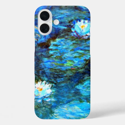 Monet - Watergelilies (blauw) Case-Mate iPhone Case (Achterkant)