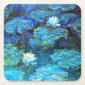Monet - Watergelilies (blauw) Kartonnen Onderzetters (Voorkant)