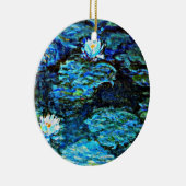 Monet - Watergelilies, blauw Keramisch Ornament (Rechts)