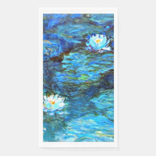 Monet - Watergelilies (blauw) Servet (Voorkant)