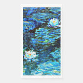 Monet, watergelilies, blauw, servet (Voorkant)