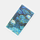 Monet, watergelilies, blauw, servet (Hoek)