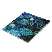 Monet - Watergelilies, blauw Tegeltje (Zijkant)