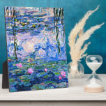 Monet - watergelilies fotoplaat<br><div class="desc">Claude Monets beroemde schilderij,  Waterlelies (roze/rood)</div>