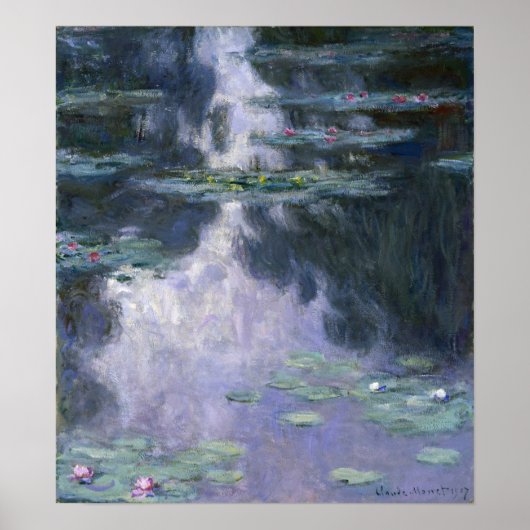 Monet - watergelilies (Nympheas) Poster (Voorkant)