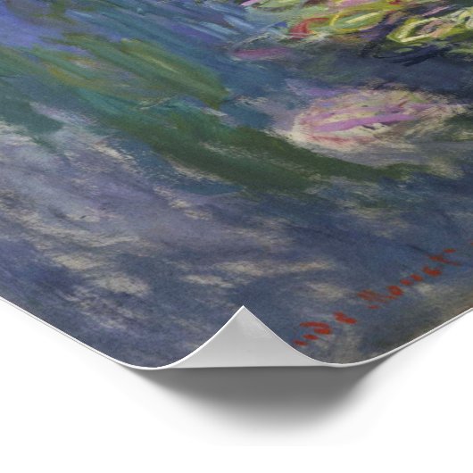 Monet - watergelilies poster (Hoek)