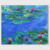 Monet - Watergelilies (rood) Cadeaupapier (Vlak)
