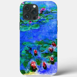 Monet - Watergelilies (rood) Hoesje-Mate iPhone Ca 13 Pro Max Hoesje