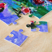 Monet - Watergelilies (rood) Legpuzzel (Zijkant)