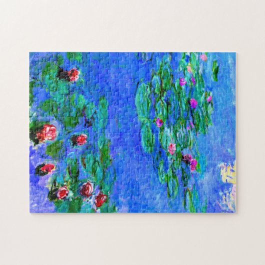 Monet - Watergelilies (rood) Legpuzzel (Horizontaal)