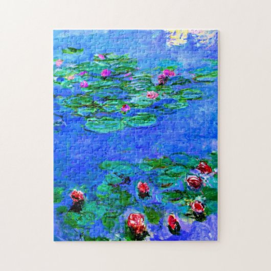 Monet - Watergelilies (rood) Legpuzzel (Verticaal)