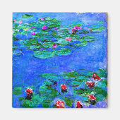 Monet - Watergelilies (rood) Magneet (Voorkant)