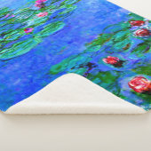 Monet - Watergelilies (rood) Sherpa Deken (3/4)