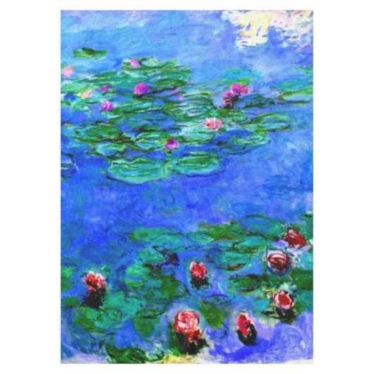 Monet - Watergelilies (rood) Tafelkleed (Voorkant)