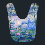 Monet - Watergelilies (roze) Baby Slabbetje<br><div class="desc">Claude Monet schilderij,  Water Lilies (roze),  bib.</div>