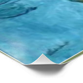 Monet - Watergelilies (turquoise) Perfect Poster (Hoek)