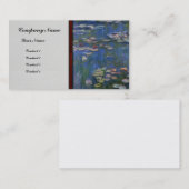 Monet-watergelilies Visitekaartje (Voorkant / Achterkant)